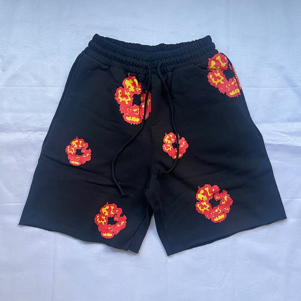 Denim Tears Wreath Short Black
